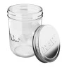 Pote de Vidro Raw Mason Jar aberto de frente