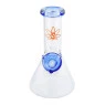 Bong de Vidro Sadhu Triangular 15cm de frente TABACARIA DA MATA