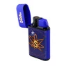 Isqueiro Maçarico Sadhu Octopus Azul de lado aberto