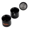 Pote Hermético de Alumínio Sadhu Black Edition 30ml de frente aberto tabacaria da mata
