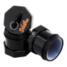 Pote Hermético Plástico Sadhu Black Edition 50ml de frente aberto tabacaria da mata