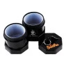 Pote Hermético Plástico Sadhu Black Edition 50ml de lado aberto tabacaria da mata