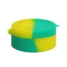 Slick de Silicone c/ Divisória 10ml verde e amarelo