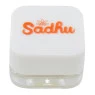 Slick de Vidro Sadhu Transparente C/Tampa Branca de frente