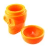 Slick Skull Slow Burning de Silicone 15ml de lado aberto