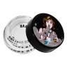 Pote de Vidro Cultura Dab 7ml preto tampa aberto