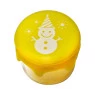Pote de Vidro e Silicone 5ml Snowman Amarelo