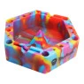 Cinzeiro Tokahauú Silicone Hexagonal colorido