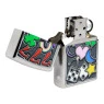 Isqueiro Zippo All Luck Design 48682 aberto de frente