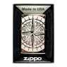 Caixa aberto Isqueiro Zippo Compass
