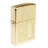 Isqueiro Zippo Regular Brass Venetian 352B de lado
