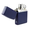 Isqueiro Zippo Regular Navy Blue Matte 239 aberto