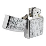Isqueiro Zippo Saloon Skull Emblem 49298 aberto