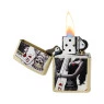 Isqueiro Zippo 49942 Skull King Queen Beauty aberto