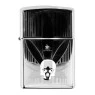 Isqueiro Zippo Cannabis Crystal Skull 48773 de frente